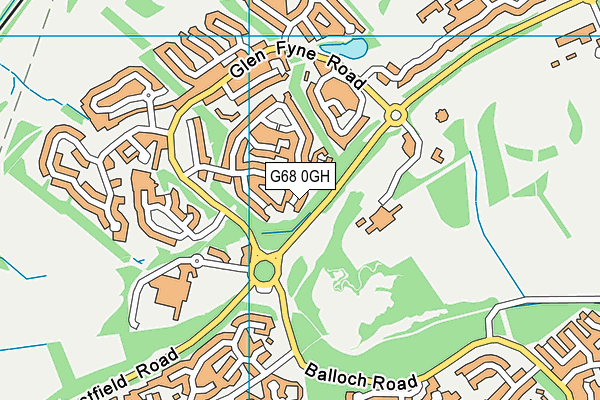 G68 0GH map - OS VectorMap District (Ordnance Survey)