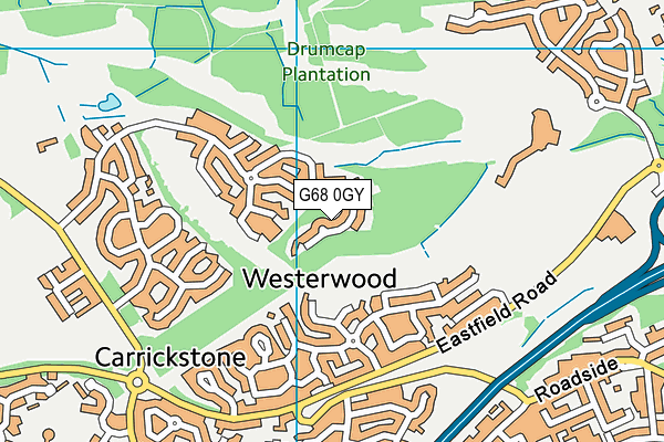 G68 0GY map - OS VectorMap District (Ordnance Survey)