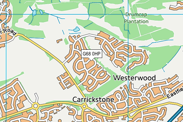 G68 0HP map - OS VectorMap District (Ordnance Survey)