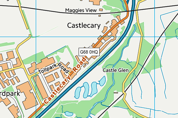 G68 0HQ map - OS VectorMap District (Ordnance Survey)