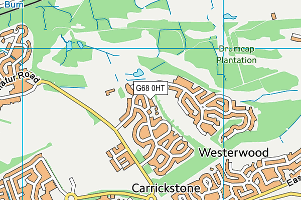 G68 0HT map - OS VectorMap District (Ordnance Survey)