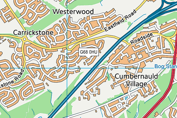 G68 0HU map - OS VectorMap District (Ordnance Survey)