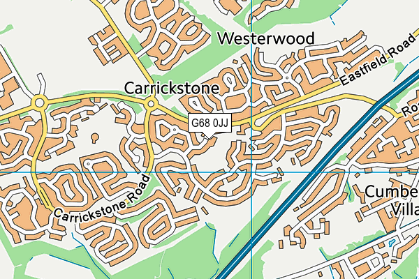 G68 0JJ map - OS VectorMap District (Ordnance Survey)