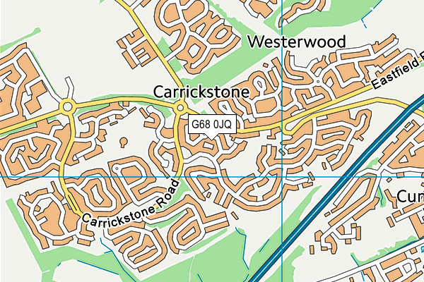 G68 0JQ map - OS VectorMap District (Ordnance Survey)