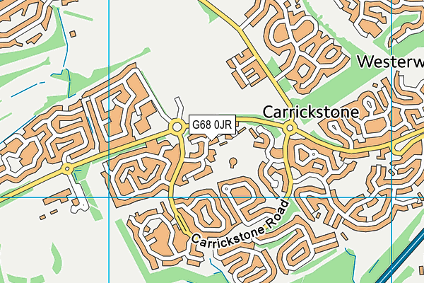 G68 0JR map - OS VectorMap District (Ordnance Survey)