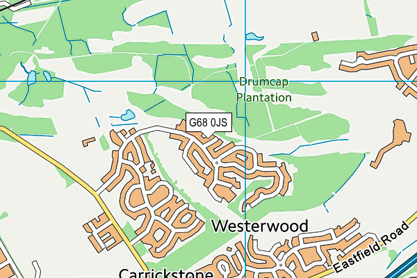 G68 0JS map - OS VectorMap District (Ordnance Survey)