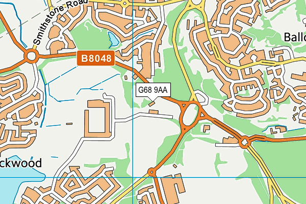 G68 9AA map - OS VectorMap District (Ordnance Survey)