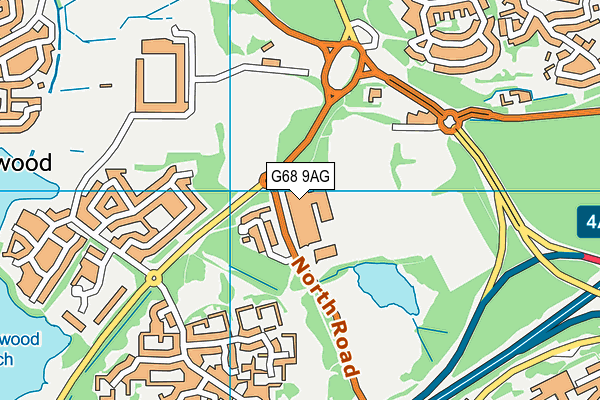G68 9AG map - OS VectorMap District (Ordnance Survey)