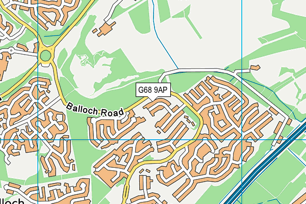 G68 9AP map - OS VectorMap District (Ordnance Survey)