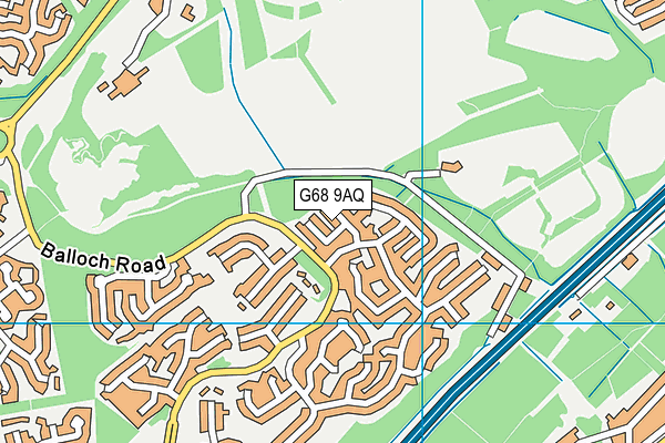 G68 9AQ map - OS VectorMap District (Ordnance Survey)