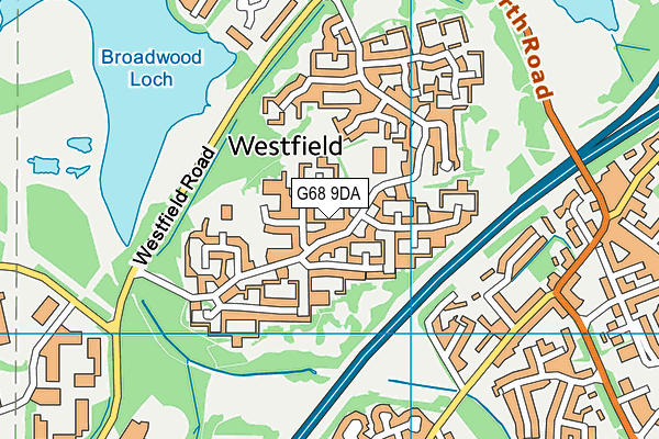 G68 9DA map - OS VectorMap District (Ordnance Survey)