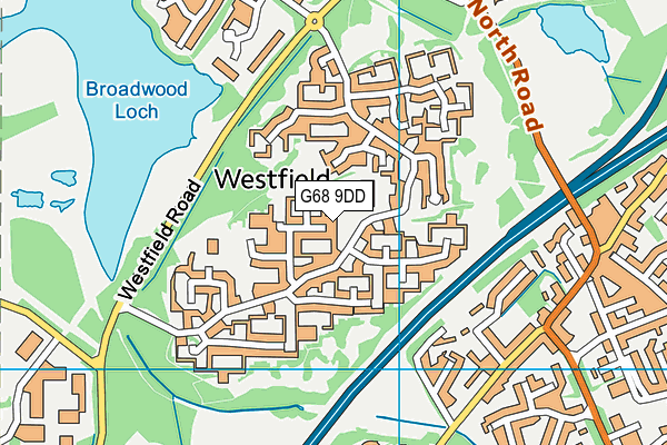 G68 9DD map - OS VectorMap District (Ordnance Survey)