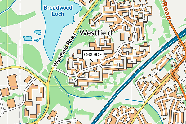 G68 9DF map - OS VectorMap District (Ordnance Survey)