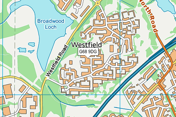 G68 9DG map - OS VectorMap District (Ordnance Survey)