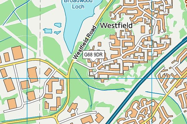 G68 9DR map - OS VectorMap District (Ordnance Survey)