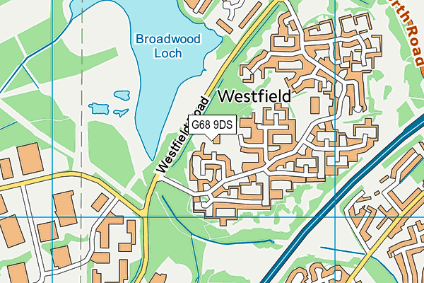G68 9DS map - OS VectorMap District (Ordnance Survey)
