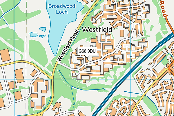 G68 9DU map - OS VectorMap District (Ordnance Survey)