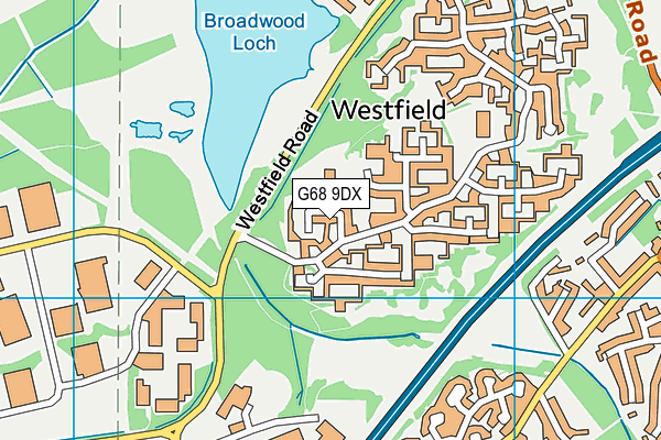 G68 9DX map - OS VectorMap District (Ordnance Survey)