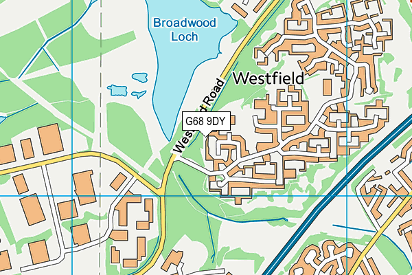 G68 9DY map - OS VectorMap District (Ordnance Survey)