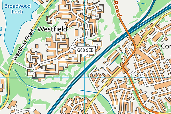 G68 9EB map - OS VectorMap District (Ordnance Survey)