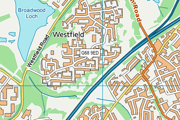 G68 9ED map - OS VectorMap District (Ordnance Survey)