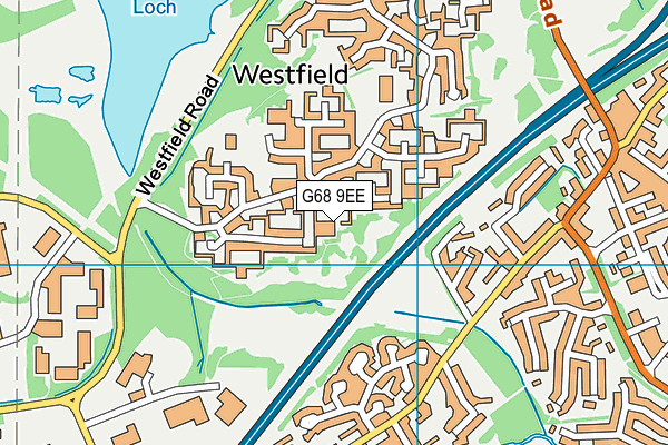 G68 9EE map - OS VectorMap District (Ordnance Survey)