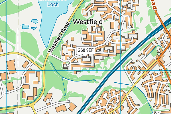 G68 9EF map - OS VectorMap District (Ordnance Survey)