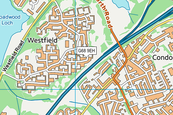 G68 9EH map - OS VectorMap District (Ordnance Survey)