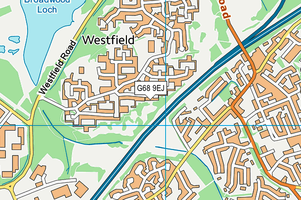 G68 9EJ map - OS VectorMap District (Ordnance Survey)