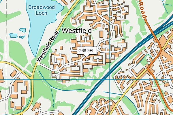 G68 9EL map - OS VectorMap District (Ordnance Survey)