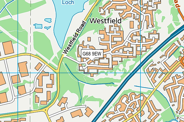 G68 9EW map - OS VectorMap District (Ordnance Survey)