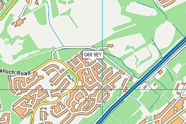 G68 9EY map - OS VectorMap District (Ordnance Survey)