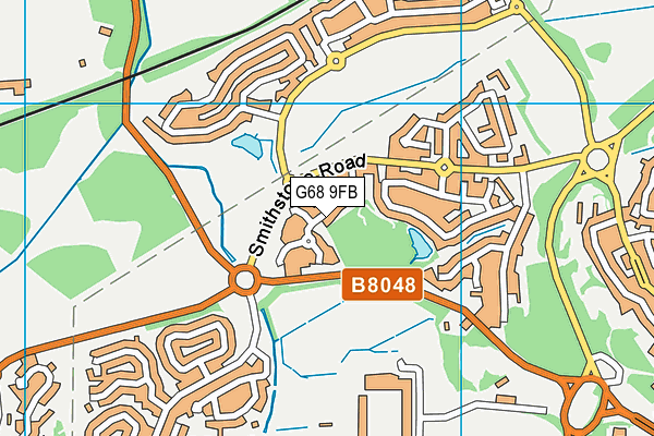 G68 9FB map - OS VectorMap District (Ordnance Survey)