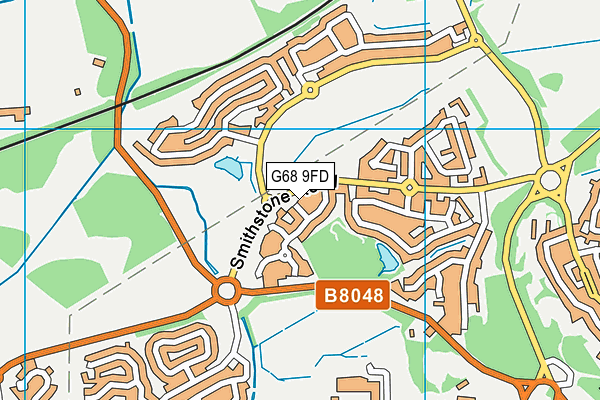G68 9FD map - OS VectorMap District (Ordnance Survey)