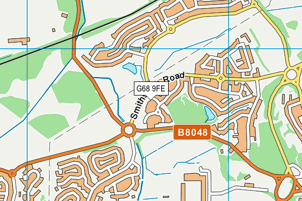 G68 9FE map - OS VectorMap District (Ordnance Survey)
