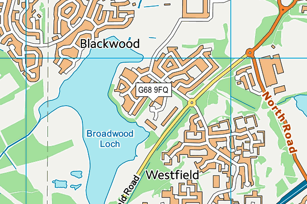 G68 9FQ map - OS VectorMap District (Ordnance Survey)
