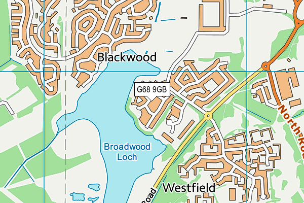 G68 9GB map - OS VectorMap District (Ordnance Survey)