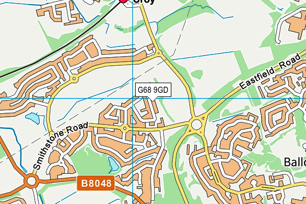 G68 9GD map - OS VectorMap District (Ordnance Survey)