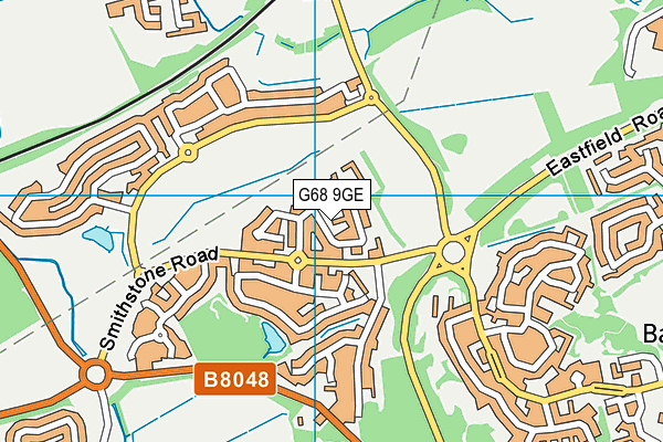 G68 9GE map - OS VectorMap District (Ordnance Survey)
