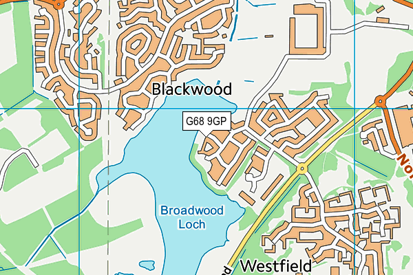 G68 9GP map - OS VectorMap District (Ordnance Survey)