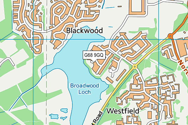 G68 9GQ map - OS VectorMap District (Ordnance Survey)
