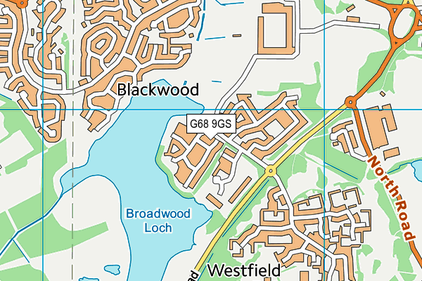 G68 9GS map - OS VectorMap District (Ordnance Survey)