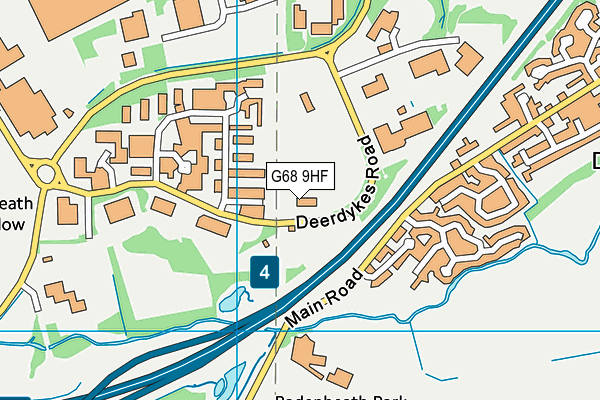 G68 9HF map - OS VectorMap District (Ordnance Survey)
