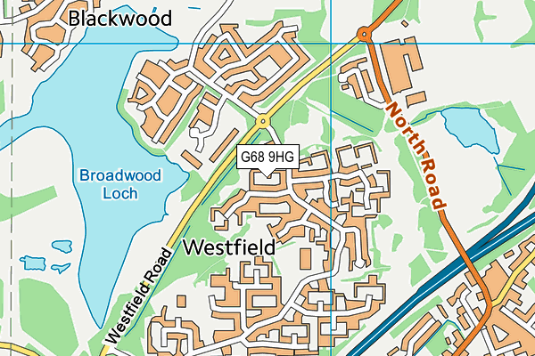 G68 9HG map - OS VectorMap District (Ordnance Survey)