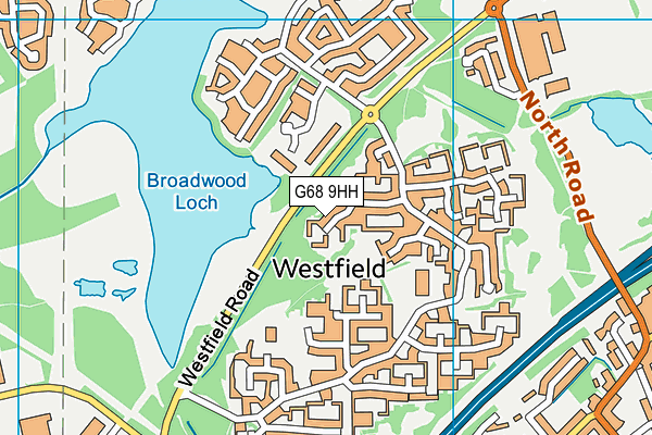 G68 9HH map - OS VectorMap District (Ordnance Survey)
