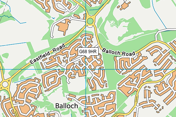 G68 9HR map - OS VectorMap District (Ordnance Survey)