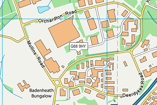 G68 9HY map - OS VectorMap District (Ordnance Survey)