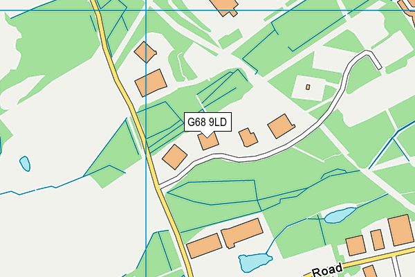 G68 9LD map - OS VectorMap District (Ordnance Survey)