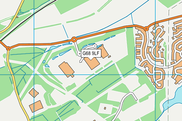 G68 9LF map - OS VectorMap District (Ordnance Survey)