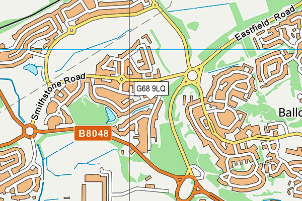 G68 9LQ map - OS VectorMap District (Ordnance Survey)